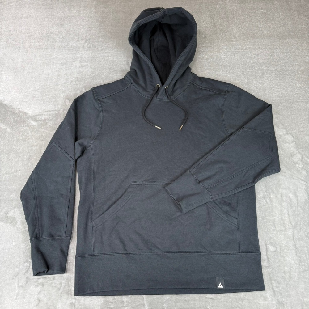 American Giant Classic Pullover Hoodie Mens Large Black Thick $155 USA New NWOT